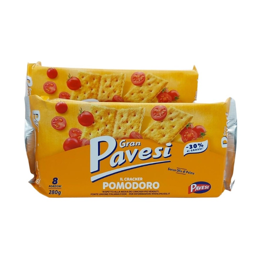 PAVESI  GALLETAS SALADAS CON SABOR A TOMATE