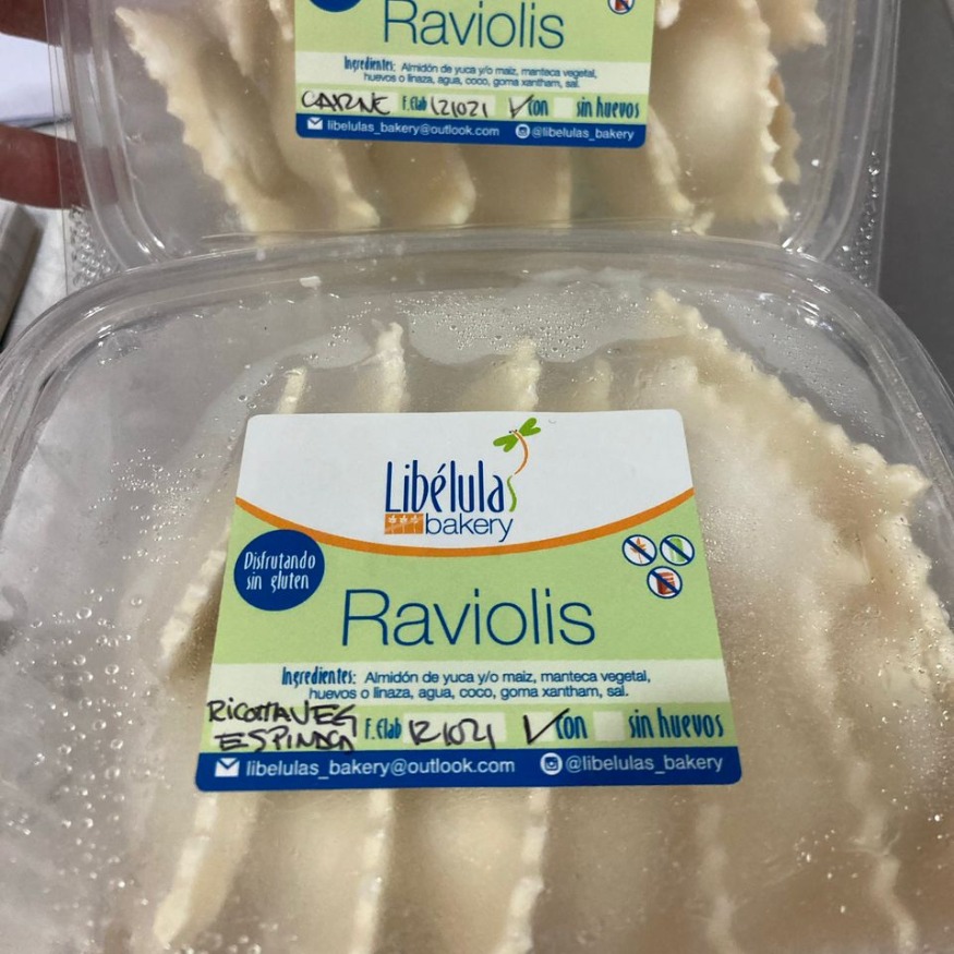 RAVIOLIS DE RICOTTA VEGANA Y ESPINACAS SIN GLUTEN
