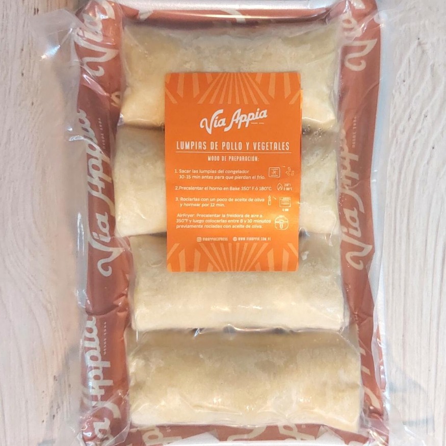 LUMPIAS DE POLLO Y VEGETALES