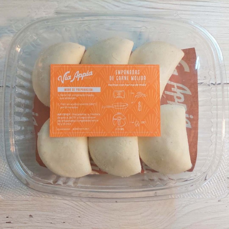 MINI EMPANADAS DE MAIZ RELLENAS DE CARNE MOLIDA