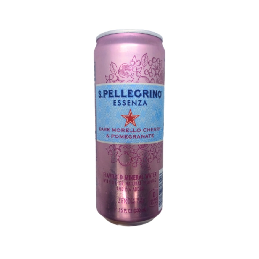 AGUA GASIFICADA SABOR A CEREZA Y GRANADA SAN PELLEGRINO ZERO / SIN AZÚCAR