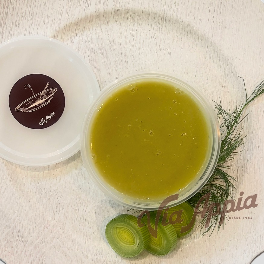 CREMA DE AJOPORROS E HINOJO 2 RACIONES