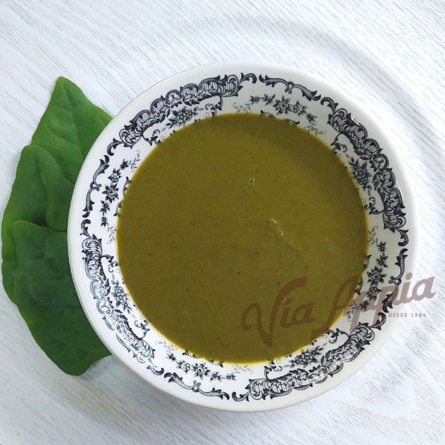 CREMA DE ESPINACAS Y LECHUGA CON CEBOLLÍN 2 RACIONES