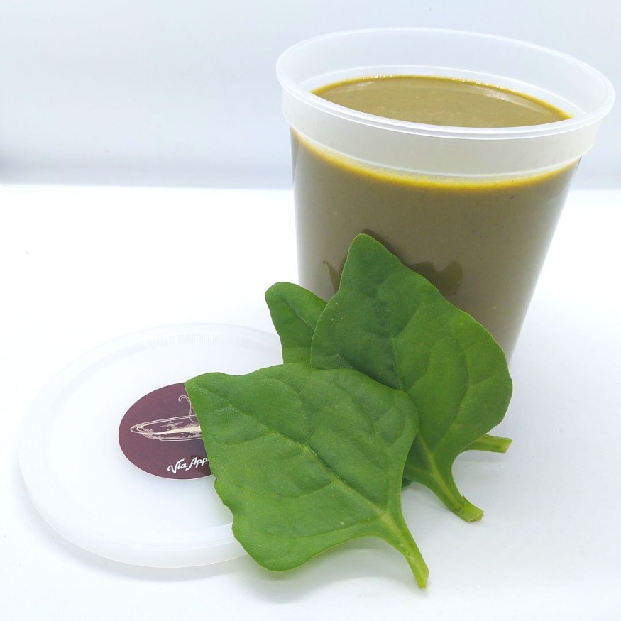 CREMA DE ESPINACAS Y LECHUGA CON CEBOLLÍN 2 RACIONES