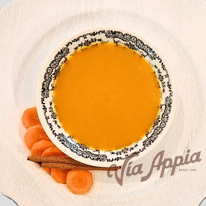 CREMA DE ZANAHORIA CON CANELA 1 RACIÓN