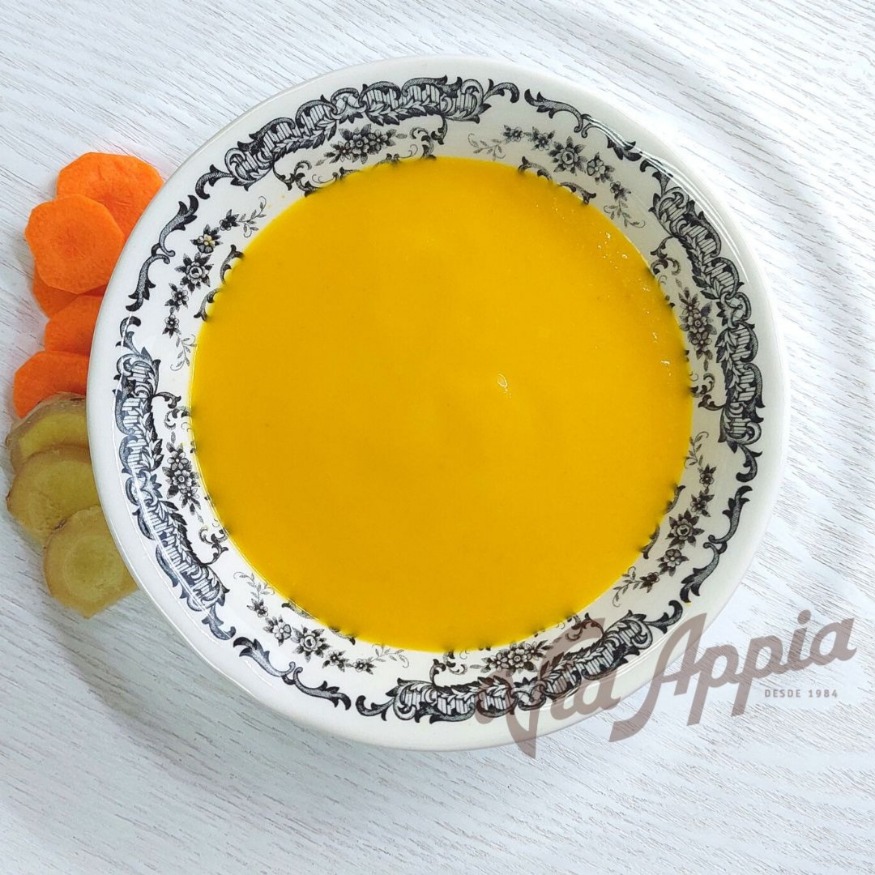 CREMA DE ZANAHORIA CON GINGER 1 RACIÓN