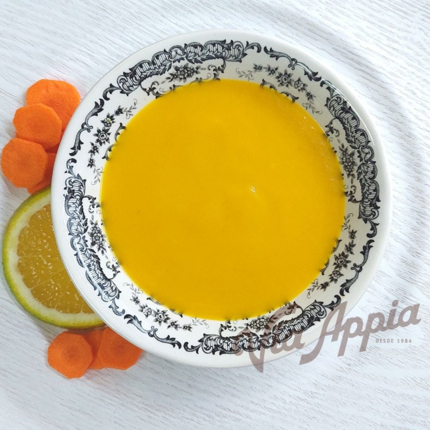 CREMA DE ZANAHORIA CON NARANJA 1 RACIÓN