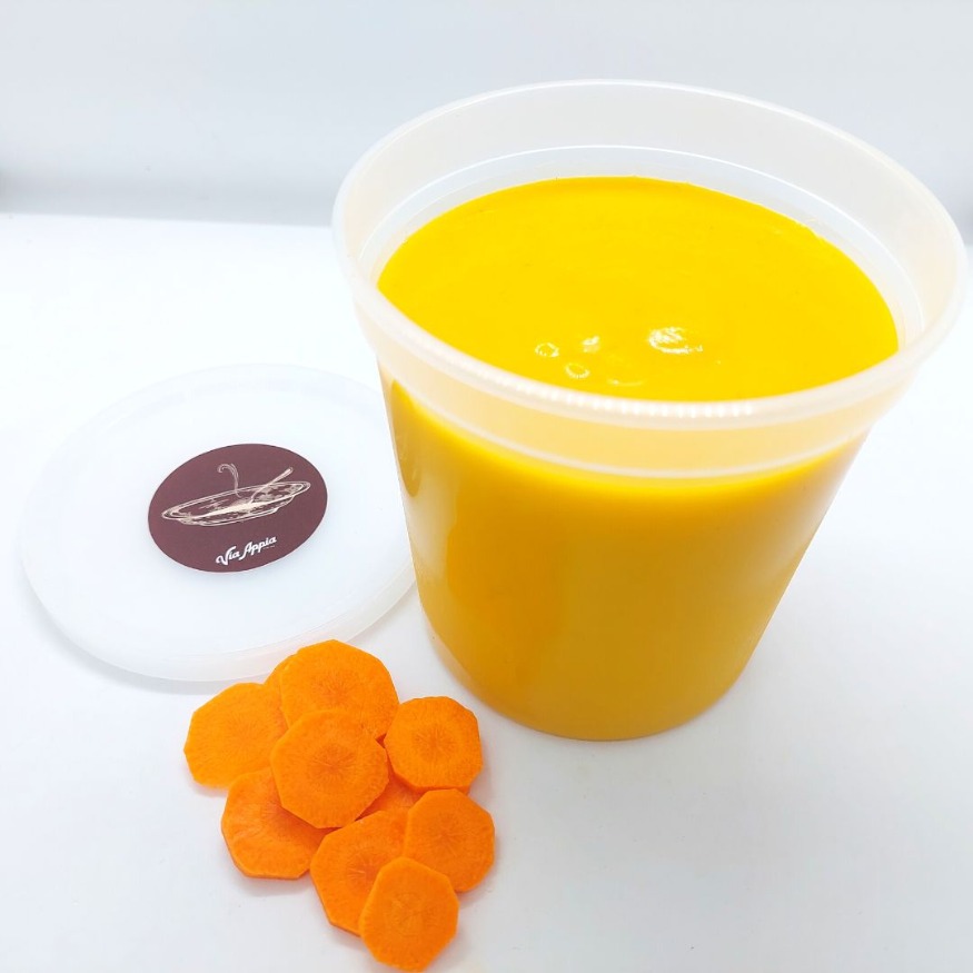 CREMA DE ZANAHORIA CON PUERROS 2 RACIONES