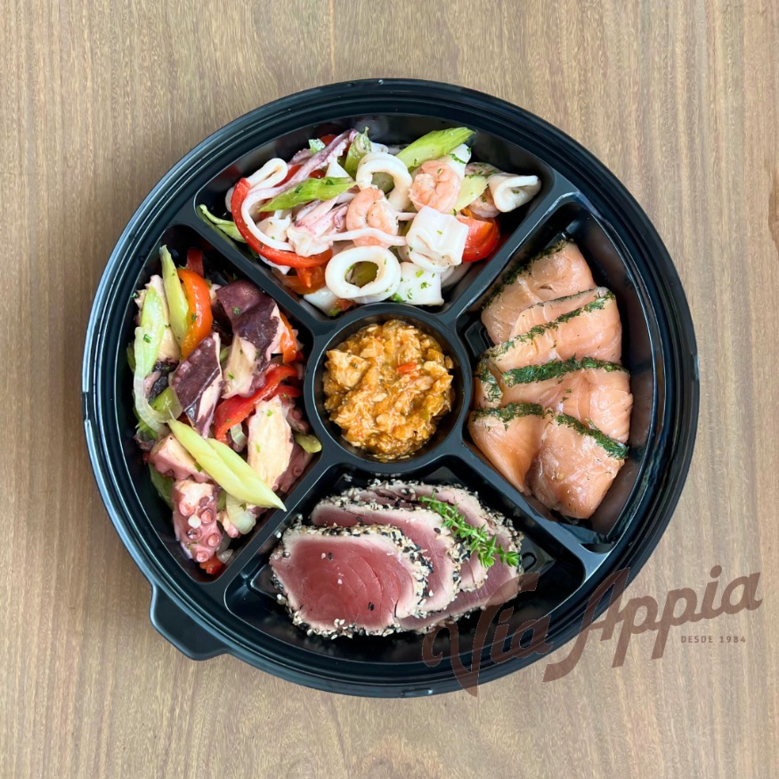 BANDEJA DEL MAR CON ATÚN Y SALMÓN
