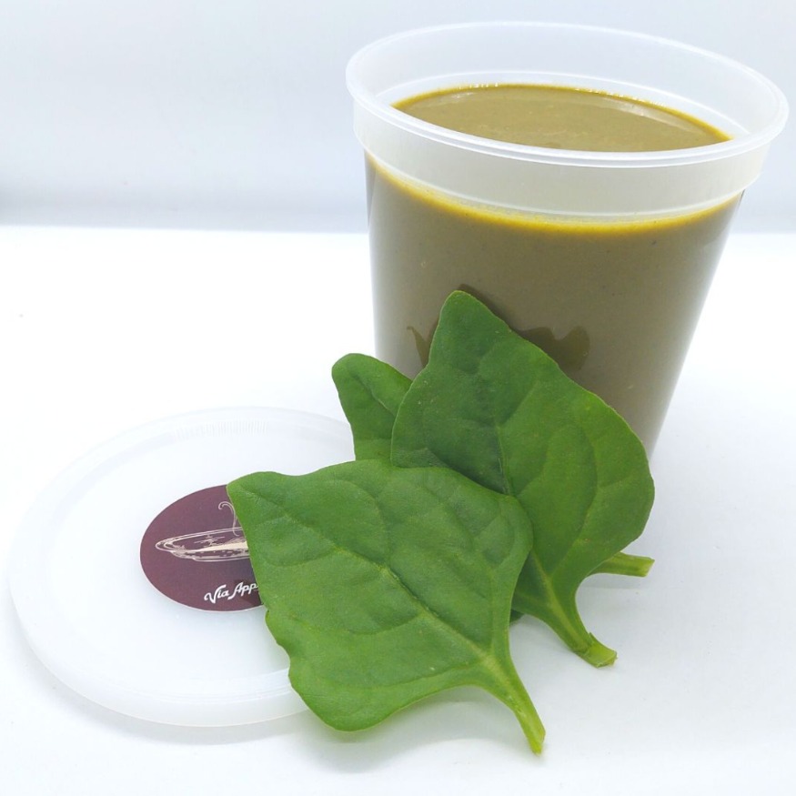 CREMA DE ESPINACAS CON CALABACÍN 2 RACIONES