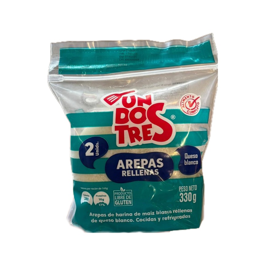 AREPAS UNDOSTRES RELLENAS QUESO BLANCO