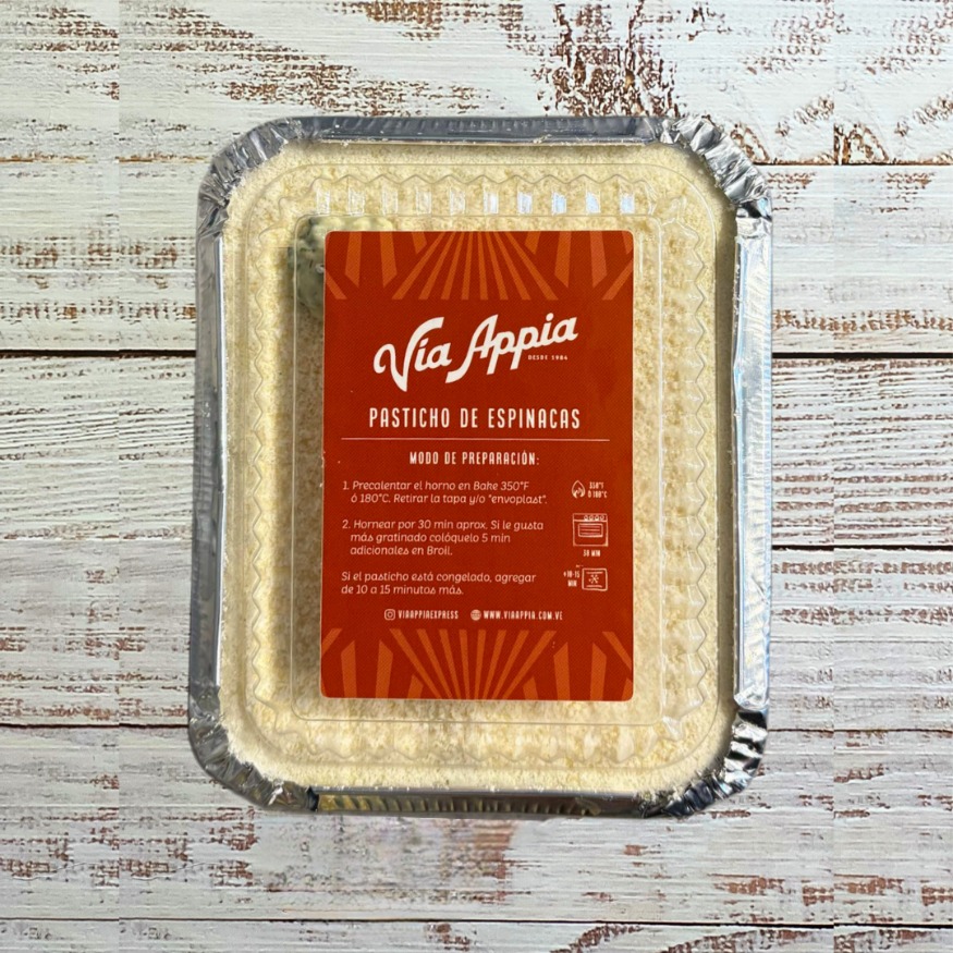 PASTICHO DE ESPINACAS CON MOZZARELLA DE BÚFALA