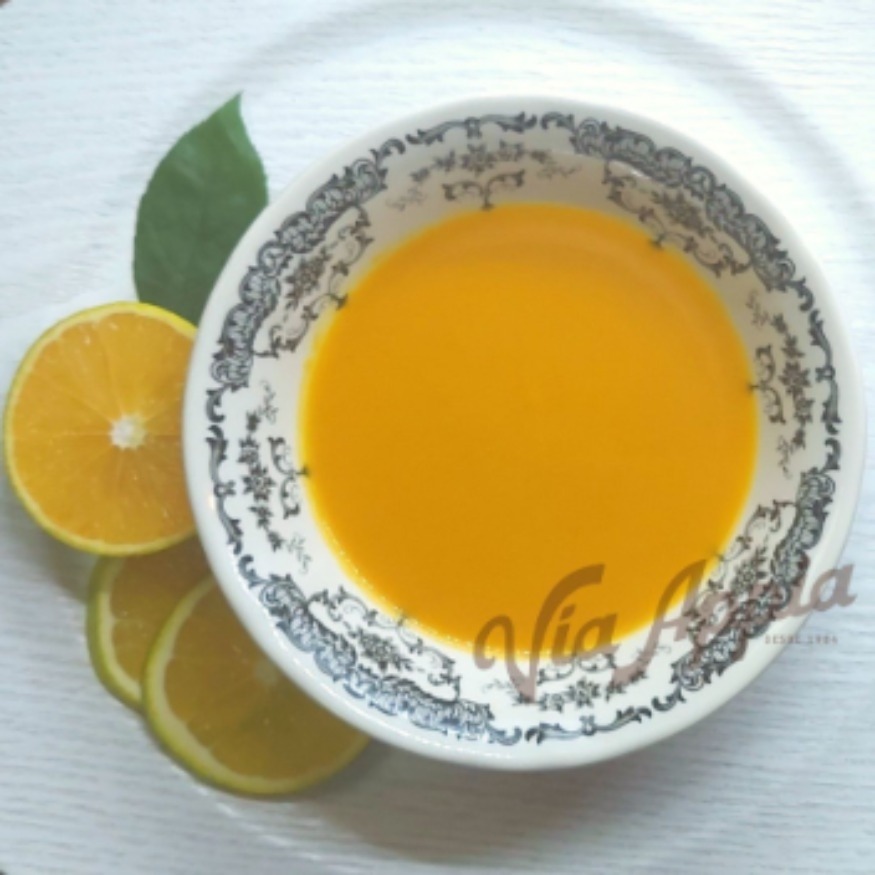 CREMA DE AUYAMA CON ZANAHORIA Y NARANJA 2 RACIONES