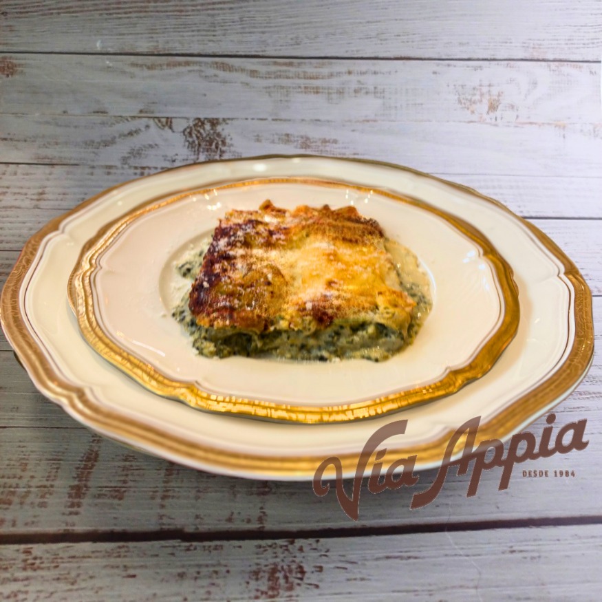 PASTICHO DE ESPINACAS CON MOZZARELLA DE BÚFALA