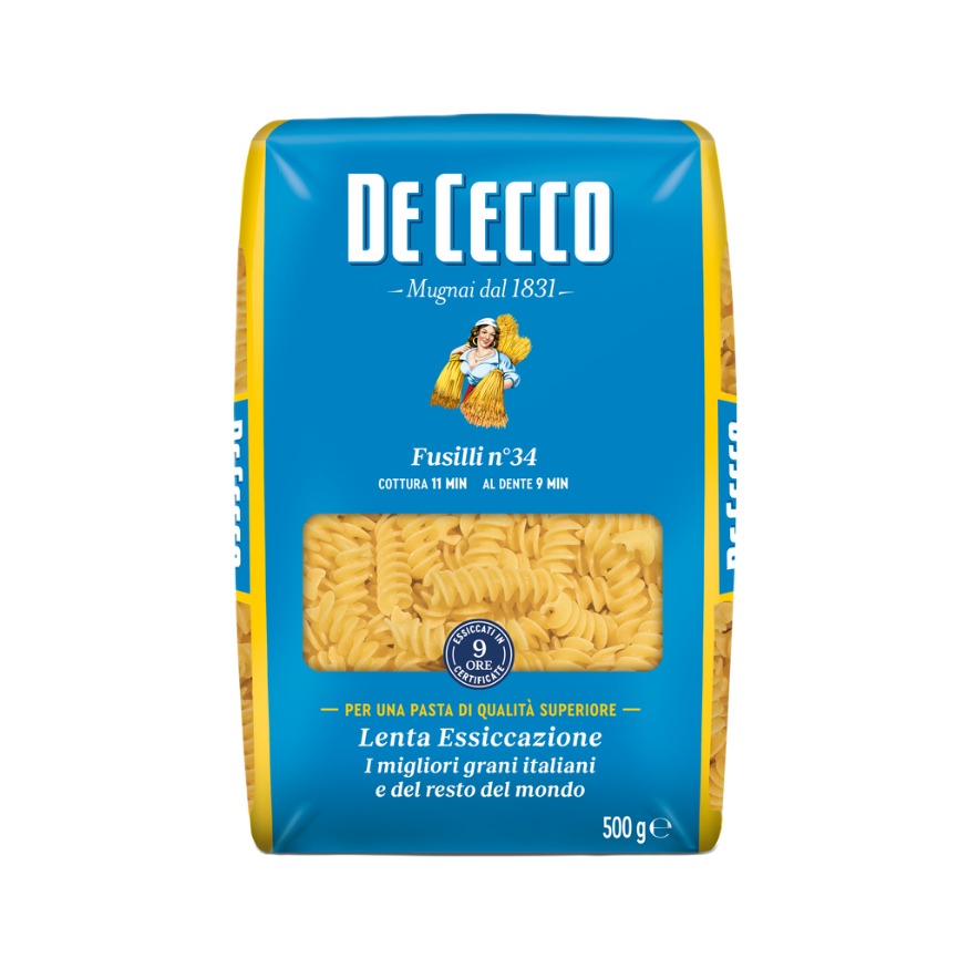 PASTA DE CECCO FUSILLI NRO 34