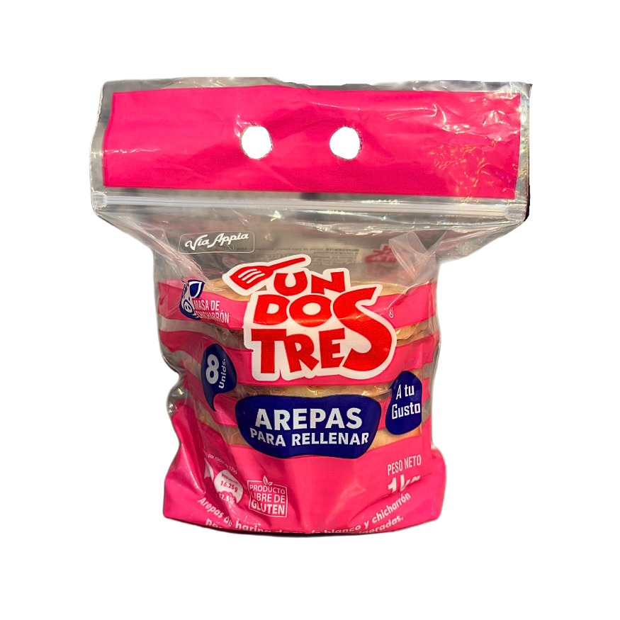 AREPAS UNDOSTRES DE CHICHARRÓN PARA RELLENAR