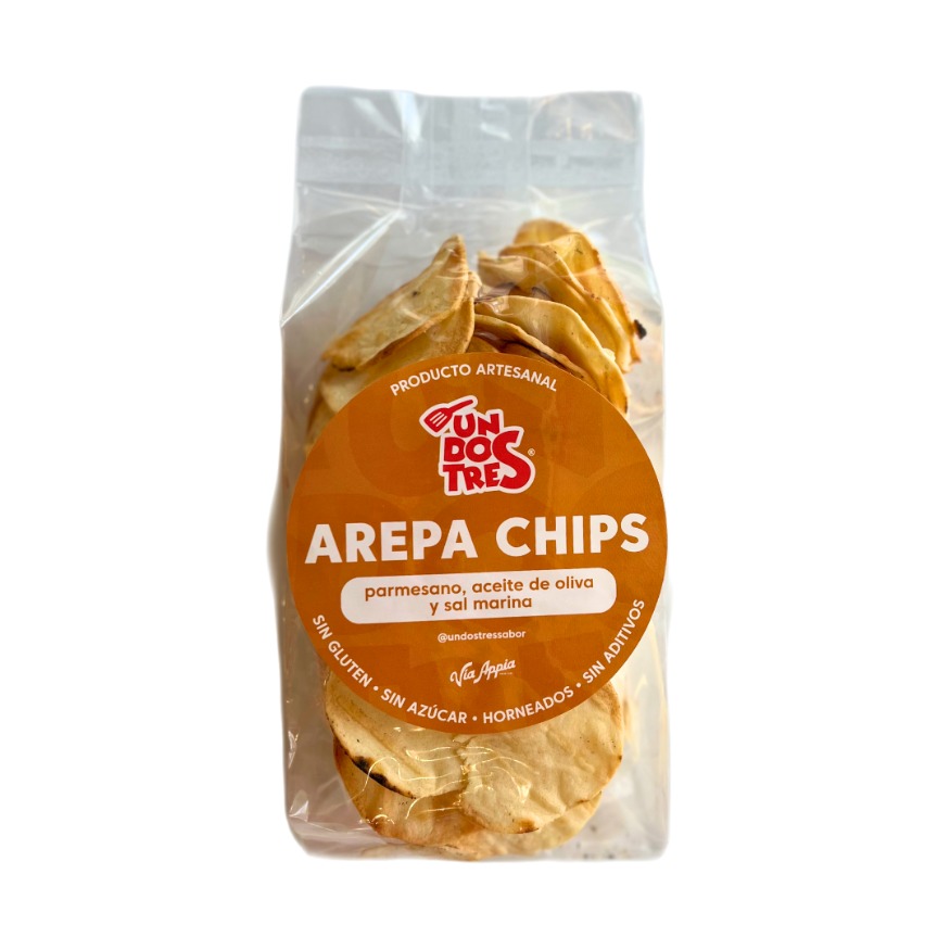 AREPA CHIPS UNDOSTRES CON PARMESANO