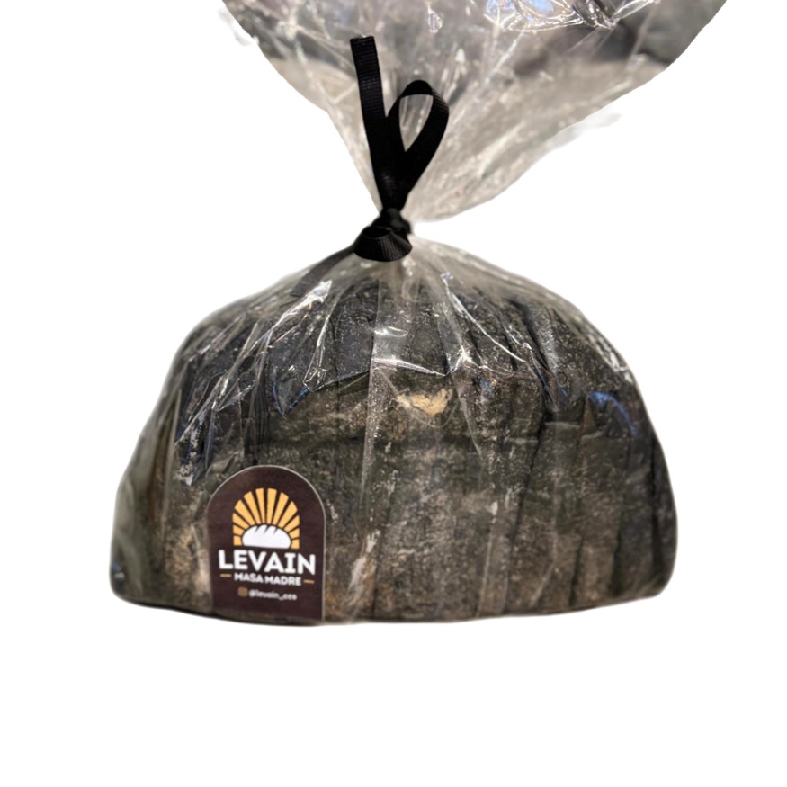 PAN DE MASA MADRE LEVAIN CON CARBON ACTIVADO