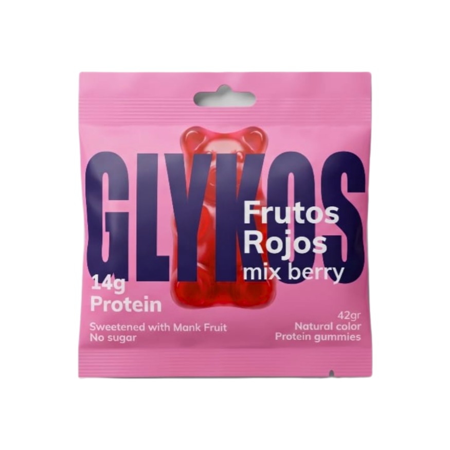 GOMITAS DE FRUTOS ROJOS CON PROTEÍNA GLYKOS