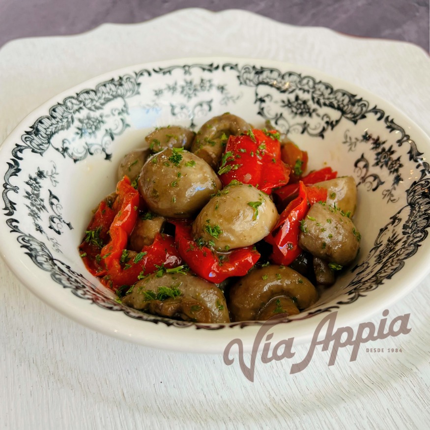 PEPERONATA CON CHAMPIÑONES